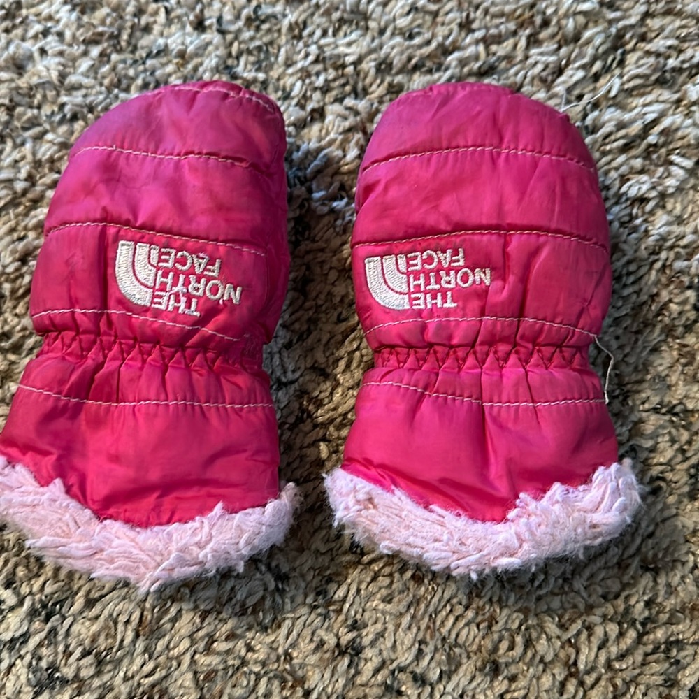 North face baby mittens
